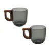 Tazas Para Expresso Con Asa De Madera 100 Ml