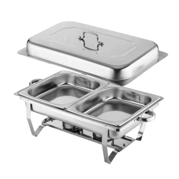 3 Chafer Buffet Acero Inoxidable Multifuncional 12 Lt Banquete