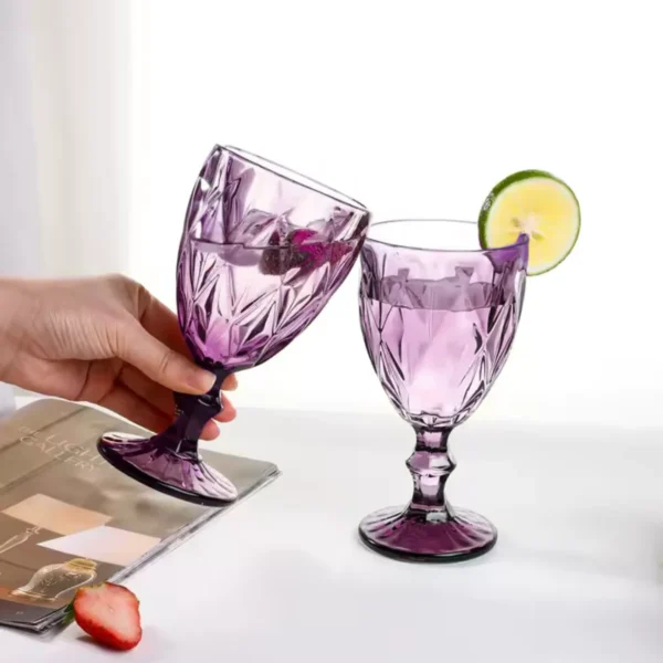 30 Copa Para Vino Labrada 245 Ml Libia Colors