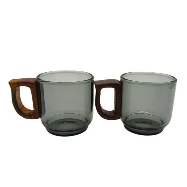 Tazas Para Expresso Con Asa De Madera 100 Ml