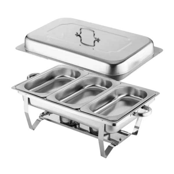 4 Chafer Buffet Acero Inoxidable Multifuncional 12 Lt Banquete