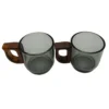 Tazas Para Expresso Con Asa De Madera 100 Ml