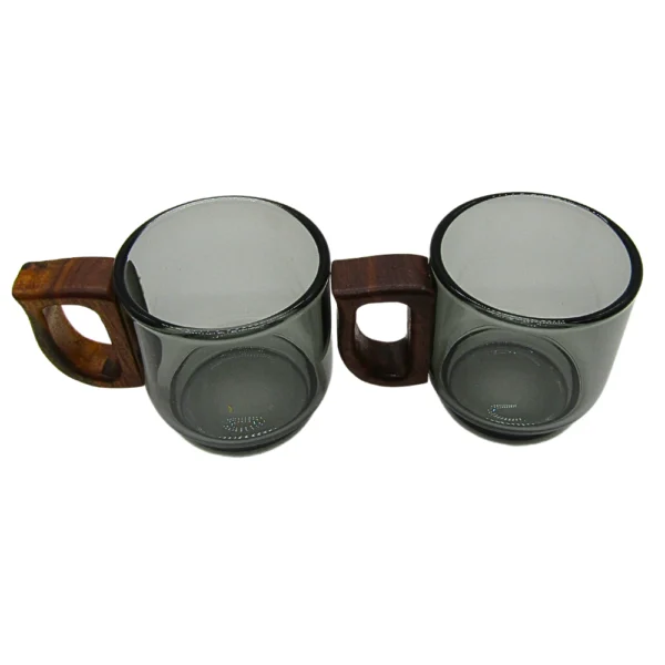 Tazas Para Expresso Con Asa De Madera 100 Ml
