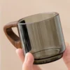 Tazas Para Expresso Con Asa De Madera 100 Ml