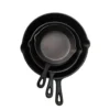 Set De 3 Sartenes De Hierro Fundido 25,20,15cm Antiadherente