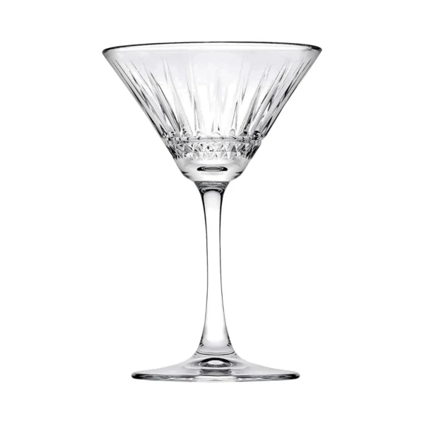 Diseño sin título (82) Copa Labrada De Vidrio Para Martini 220 Ml Elysia
