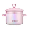1 Ollita de vidrio rosa 1500 ml