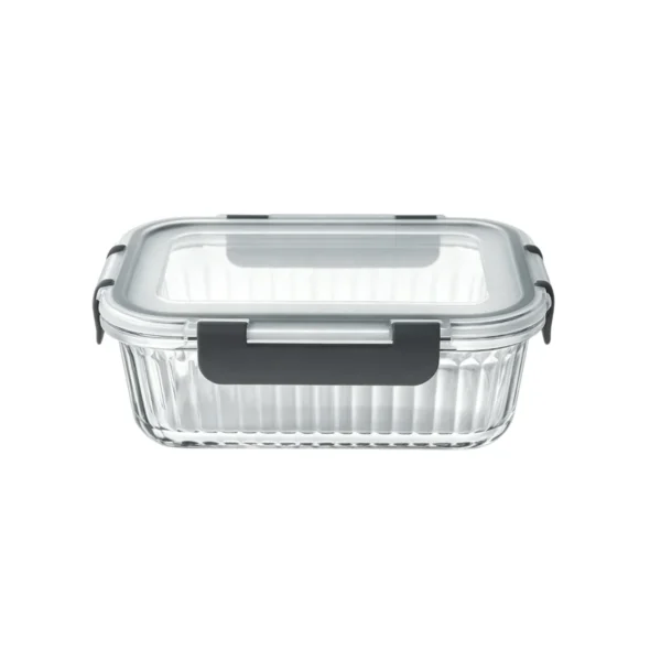 Tupper de vidrio texturizado 370 ml