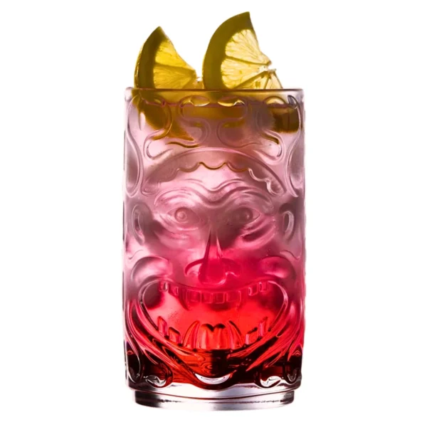 10(14) Vaso De Vidrio Para Coctel Tiki 520 Ml Little Nose S 6 Pzs
