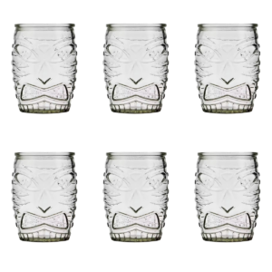 1(44) Vaso De Vidrio Para Coctel Tiki 510 Ml Wide Mouth S 6 Pzs