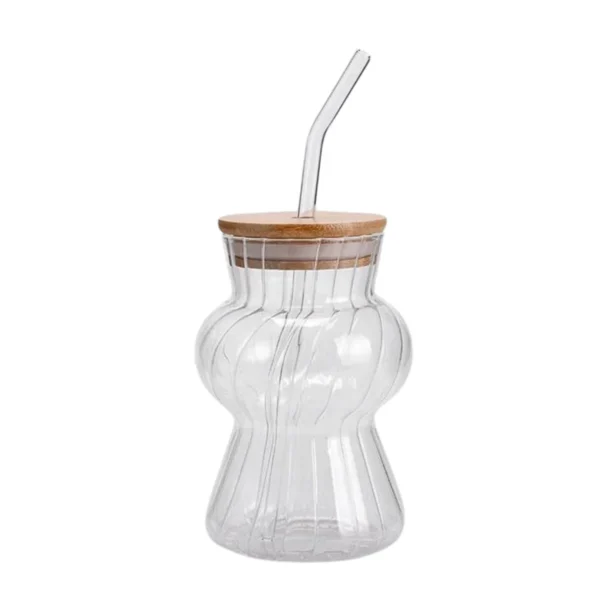 1(52) Vaso Pumpkin con tapa bambu 420 ml