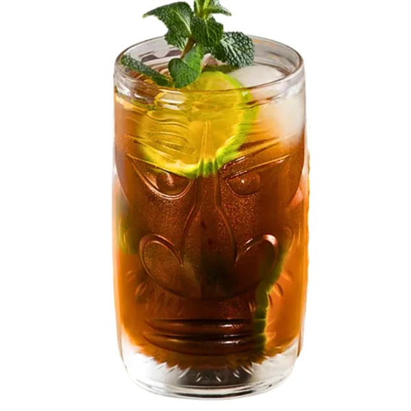 16(9) Vaso De Vidrio Para Coctel Tiki 520 Ml Big Nose 6 Pzs