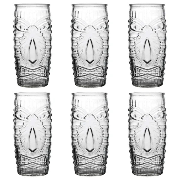Vaso De Vidrio Para Coctel Tiki 618 Ml Wide Mouth L 6 Pzs
