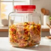 4 Frasco confitero 4.5 Lts tapa roja