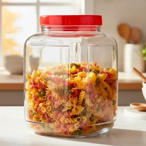 4 Frasco confitero 4.5 Lts tapa roja