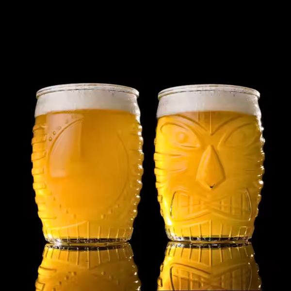 4(32) Vaso De Vidrio Para Coctel Tiki 510 Ml Wide Mouth S 6 Pzs