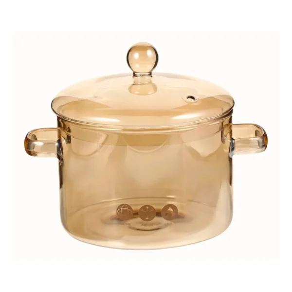 Ollita de vidrio ámbar 1500 ml