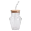 Vaso Novare con tapa de bambu 415 ml