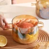 Ollita de vidrio ámbar 1500 ml