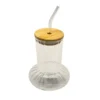 1 Vaso Mushroom con tapa bambú 450ml