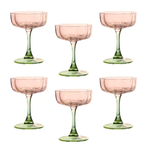 1 Copa Champagne Rose Garden 6 piezas