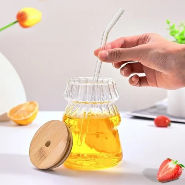 Vaso Tree con tapa bambú  450ml.