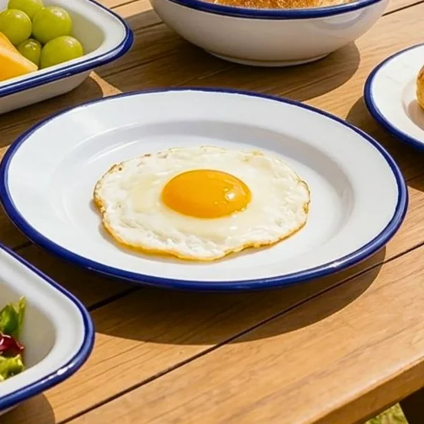 Plato de melamina Santorini trinche 24 cm